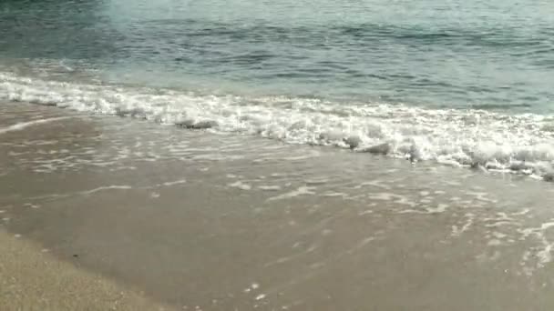 Close-up da praia na praia — Vídeo de Stock