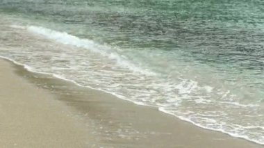 Sahildeki sahile yakın çekim.