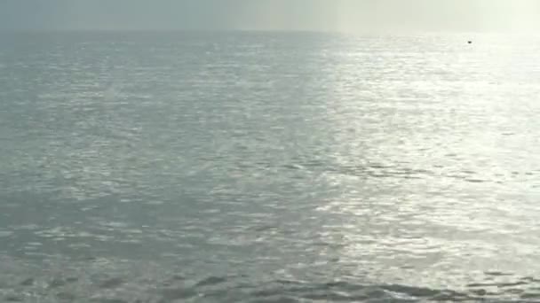 Sea water surface. Beautiful seascape of the mediterranean sea — Stock Video