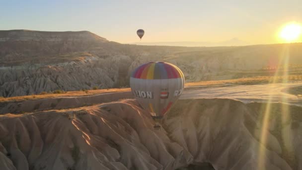 Cappadocia, Turkey : Balloons in the sky.空中景观 — 图库视频影像
