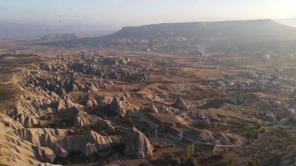 Cappadocia, Turchia: Palloncini in cielo. Vista aerea — Video Stock