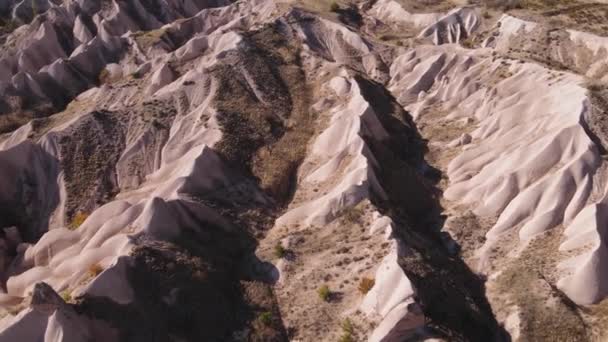 Cappadoce paysage vue aérienne. La Turquie. Parc national de Goreme — Video