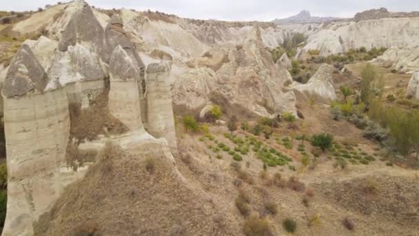 Каппадокійський ландшафт. Туреччина. Національний парк Горем — стокове відео