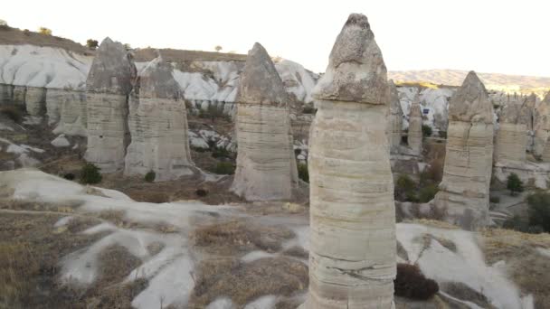 Cappadoce paysage vue aérienne. La Turquie. Parc national de Goreme — Video