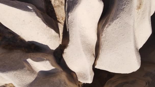 Capadócia vista aérea paisagem. A Turquia. Parque Nacional de Goreme — Vídeo de Stock