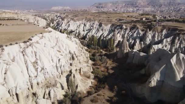 Cappadoce paysage vue aérienne. La Turquie. Parc national de Goreme — Video