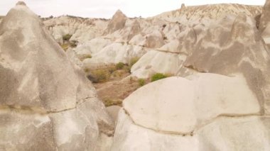 Kapadokya hava manzarası. Hindi. Goreme Ulusal Parkı