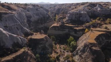 Kapadokya hava manzarası. Hindi. Goreme Ulusal Parkı