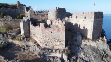 Alanya Kalesi - Alanya Kalesi hava manzaralı. Türkiye