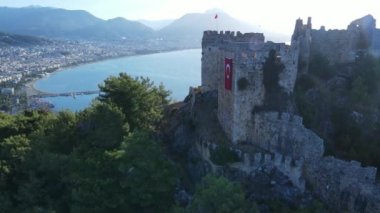 Alanya Kalesi - Alanya Kalesi hava manzaralı. Türkiye