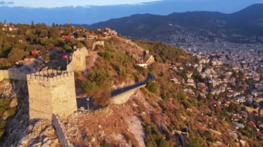 Alanya Kalesi - Alanya Kalesi hava manzaralı. Türkiye