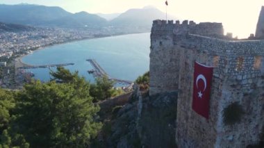 Alanya Kalesi - Alanya Kalesi hava manzaralı. Türkiye