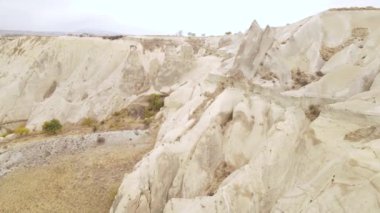 Kapadokya hava manzarası. Hindi. Goreme Ulusal Parkı