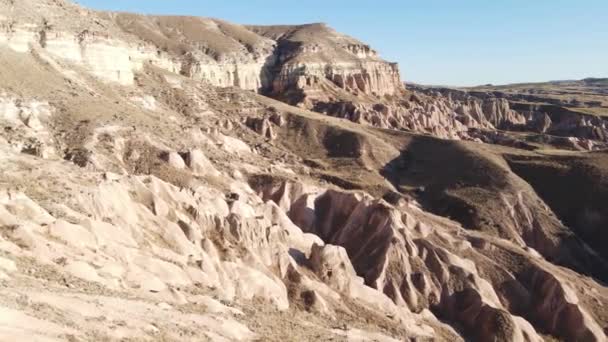 Capadocia vista aérea del paisaje. Pavo. Parque Nacional Goreme — Vídeo de stock