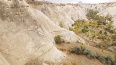 Kapadokya hava manzarası. Hindi. Goreme Ulusal Parkı