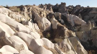 Kapadokya hava manzarası. Hindi. Goreme Ulusal Parkı
