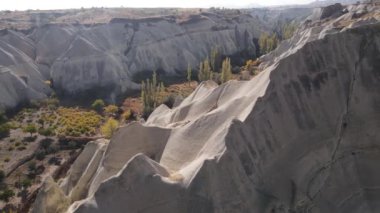 Kapadokya hava manzarası. Hindi. Goreme Ulusal Parkı