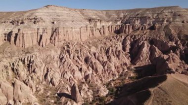 Kapadokya hava manzarası. Hindi. Goreme Ulusal Parkı