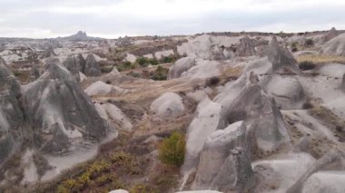 Kapadokya hava manzarası. Hindi. Goreme Ulusal Parkı