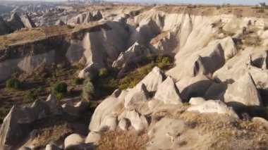 Kapadokya hava manzarası. Hindi. Goreme Ulusal Parkı