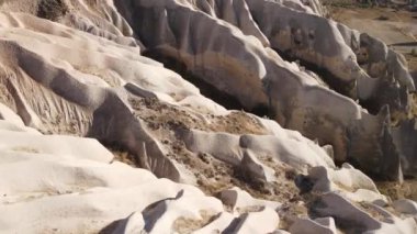 Kapadokya hava manzarası. Hindi. Goreme Ulusal Parkı