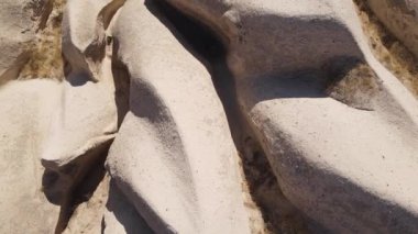 Kapadokya hava manzarası. Hindi. Goreme Ulusal Parkı