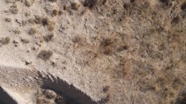 Kapadokya hava manzarası. Hindi. Goreme Ulusal Parkı