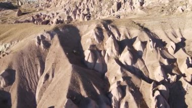 Kapadokya hava manzarası. Hindi. Goreme Ulusal Parkı