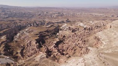 Kapadokya hava manzarası. Hindi. Goreme Ulusal Parkı