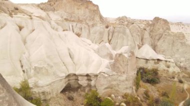 Kapadokya hava manzarası. Hindi. Goreme Ulusal Parkı