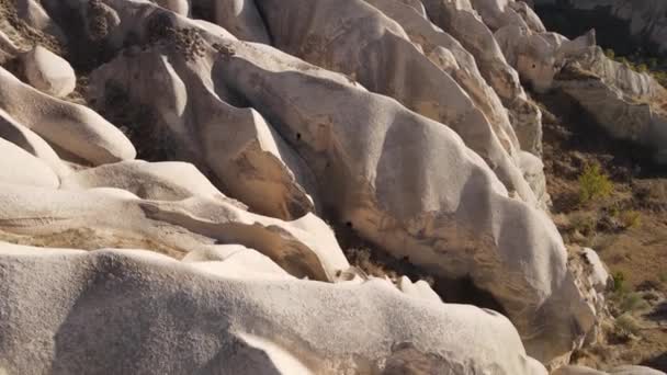 Kapadokya hava manzarası. Hindi. Goreme Ulusal Parkı — Stok video