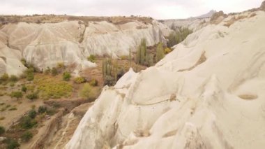 Kapadokya hava manzarası. Hindi. Goreme Ulusal Parkı