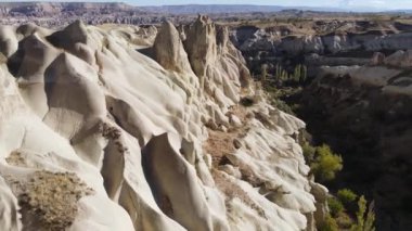 Kapadokya hava manzarası. Hindi. Goreme Ulusal Parkı