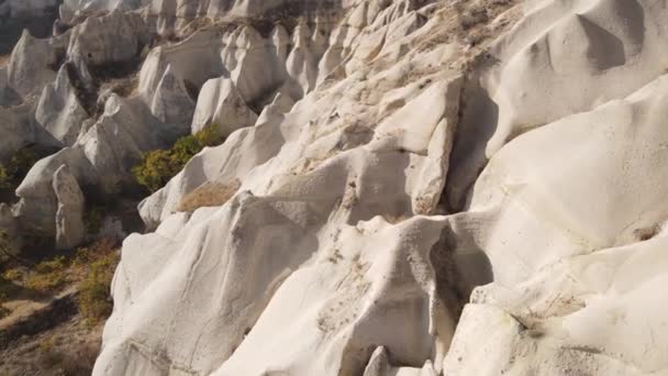 Pemandangan Cappadocia udara. Turki. Taman Nasional Goreme — Stok Video