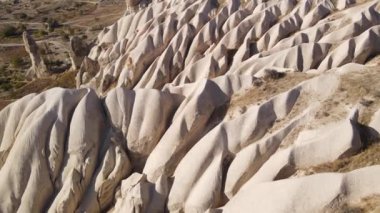 Kapadokya hava manzarası. Hindi. Goreme Ulusal Parkı