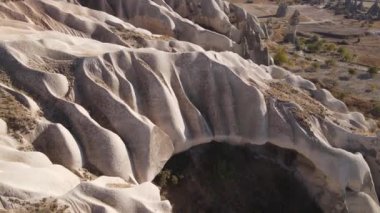 Kapadokya hava manzarası. Hindi. Goreme Ulusal Parkı