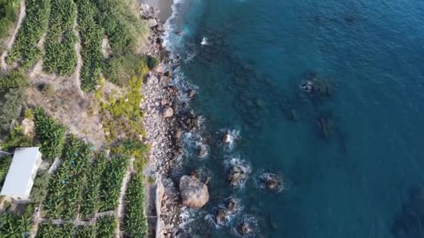 Берег Середземного моря: турецьке гірське узбережжя — стокове відео
