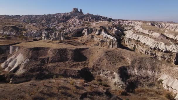 Nationaal park Goreme bij Nevsehir. Turkije. Luchtzicht — Stockvideo