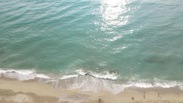 Beach at the seaside resort town. Turkey. Slow motion — Stock Video