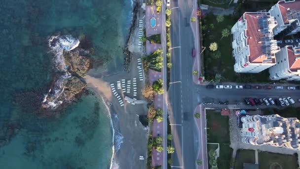 Plage à la station balnéaire. La Turquie. Mouvement lent — Video