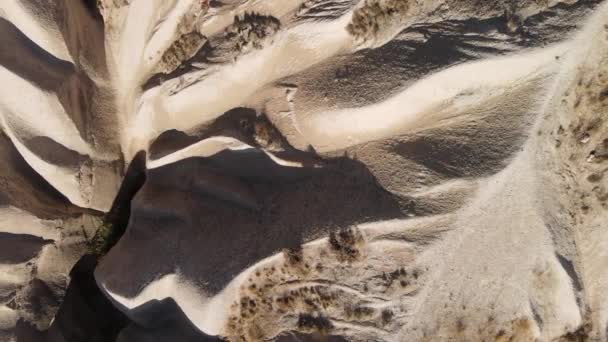 Vista aérea del paisaje Capadocia. Pavo. Parque Nacional Goreme. Movimiento lento — Vídeo de stock
