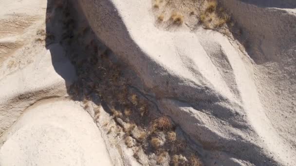 Vista aérea del paisaje Capadocia. Pavo. Parque Nacional Goreme. Movimiento lento — Vídeos de Stock
