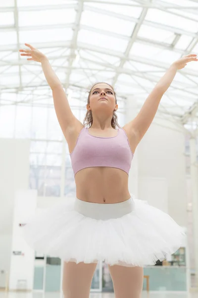 Beautiful flexible slender young girl ballerina. Ballet — Stock Photo, Image