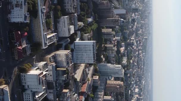 Vertical video capital of Ukraine - Kyiv. Aerial view. Kiev — Stock Video