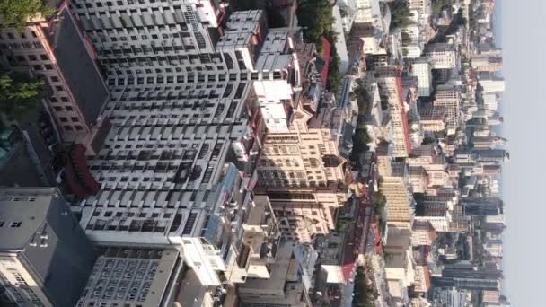 Vertical video capital of Ukraine - Kyiv. Aerial view. Kiev — Stock Video