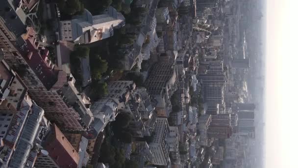 Vertical capitale de la vidéo de l'Ukraine - Kiev. Vue aérienne. Kiev — Video