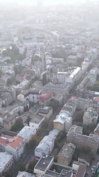 Capital de vídeo vertical de Ucrania - Kiev. Vista aérea. Kiev — Vídeo de stock