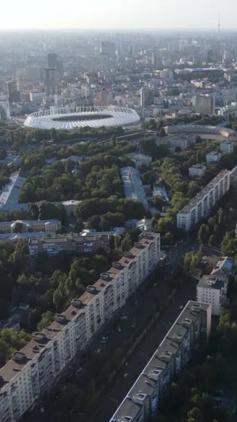 Video capitale verticale dell'Ucraina - Kiev. Vista aerea. Kiev — Video Stock