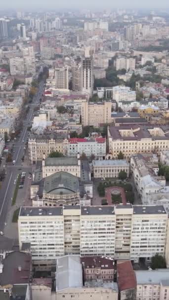 Vertikale Video-Hauptstadt der Ukraine - Kiew. Luftaufnahme. Kiew — Stockvideo