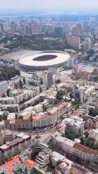 Kyiv, Ukraine aerial view of the city. Kiev. Vertical video — Stock Video